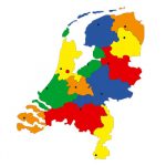 Landkaart Nederland