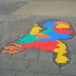 Landkaart Nederland